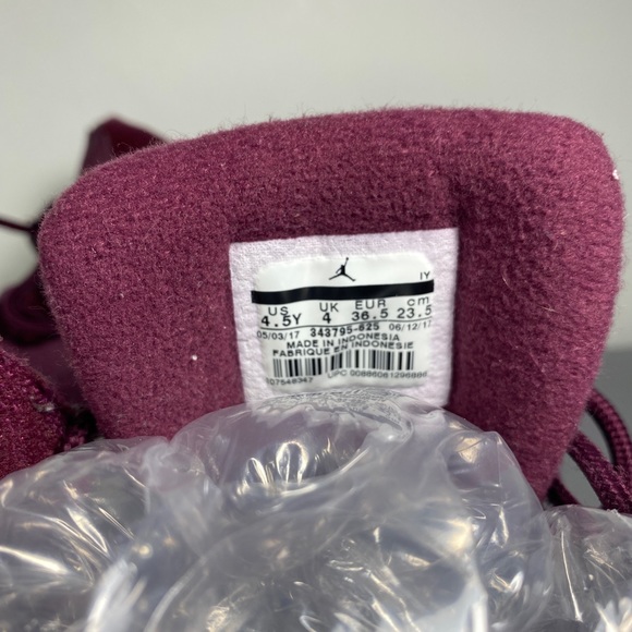 Nike Air Jordan True Flight BG Bordeaux Basketball Shoes 343795-625 Size 4.5 Y - Picture 6 of 6